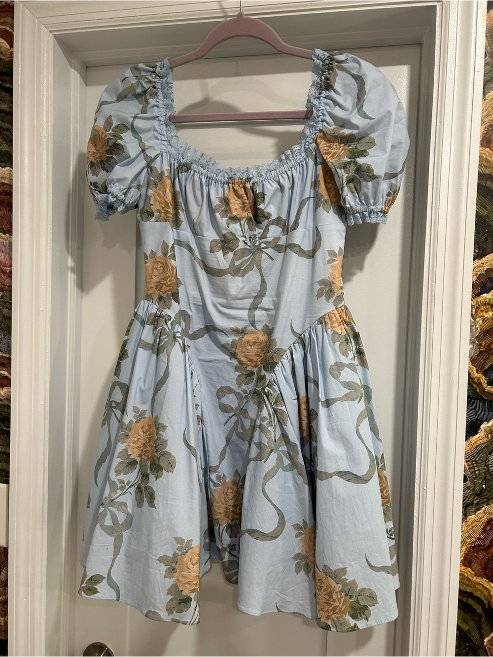Rosie Puff Sleeve Stretch
Cotton Mini Sundress - Picture 5 of 8